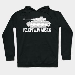 German WW2 Pz-IV Ausf . G tank Hoodie